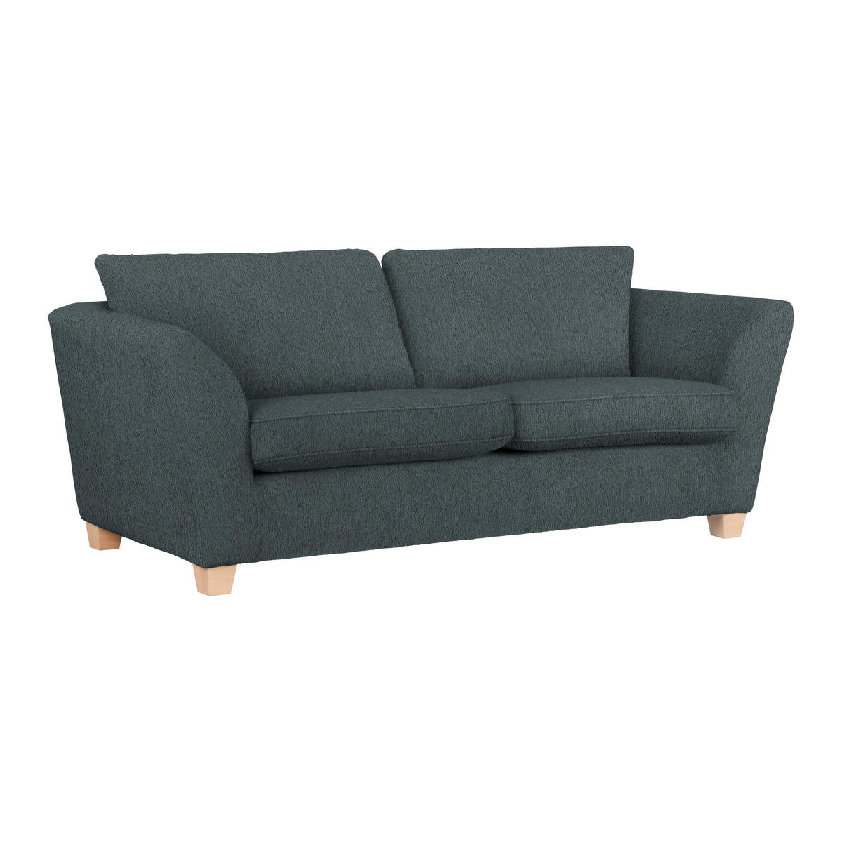 3-SITS SOFFA i chenille mörkgrå  - mörkgrå/naturfärgad, trä/textil (216/70-85/95cm) - MID.YOU