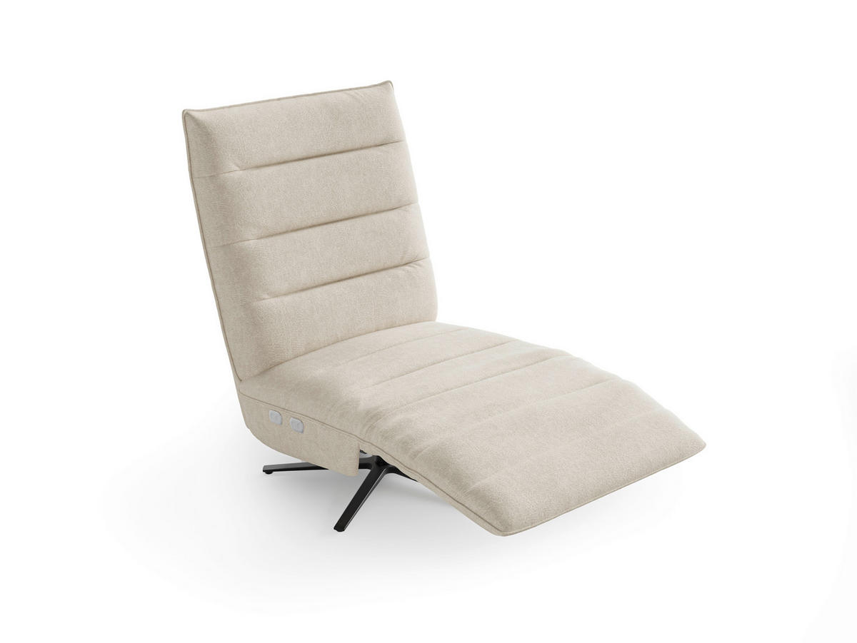 RELAXAČNÍ KŘESLO, textil, barvy stříbra - černá/barvy stříbra, Basics, kov/textil (80/109/98cm) - Sit & More