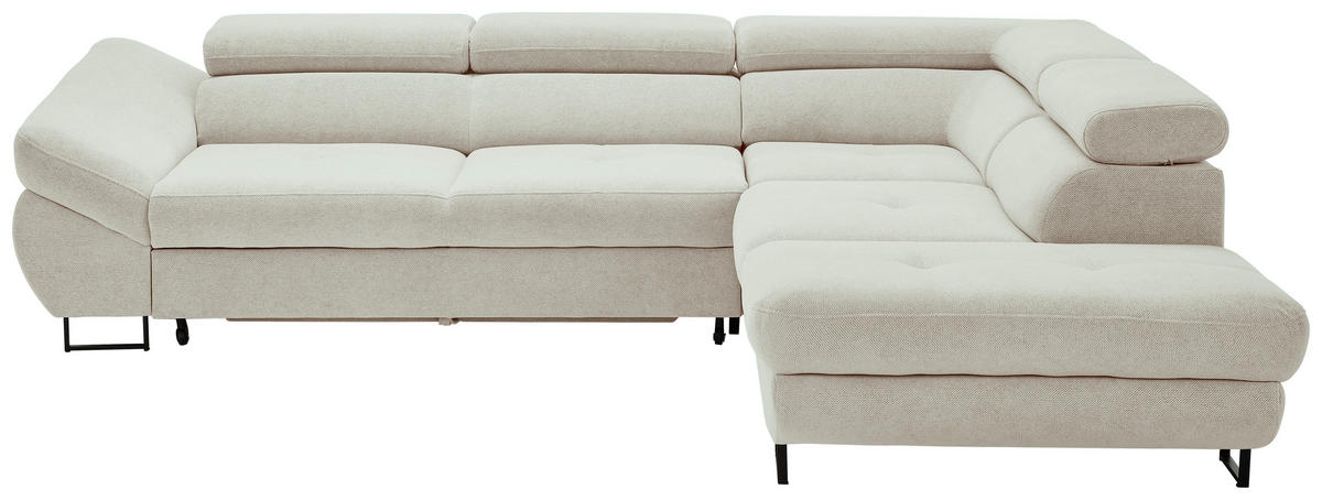 ECKSOFA Creme Webstoff von HOM'IN