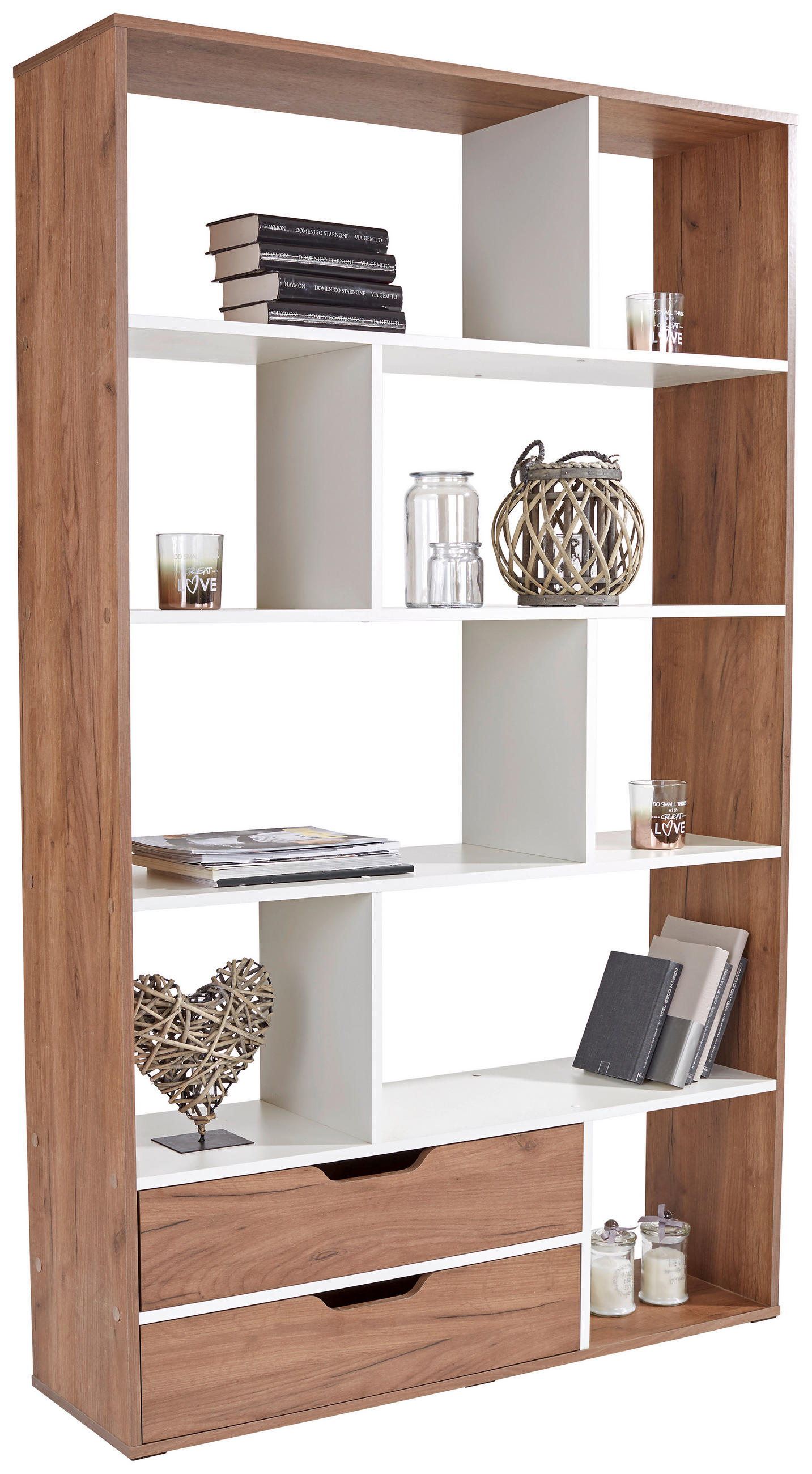 Raumteiler Roberto B: 110 Cm Kraft Eiche Dekor/weiß