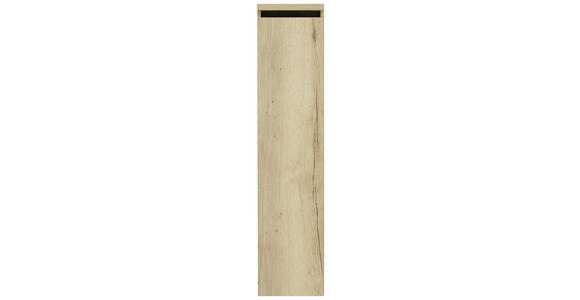 MIDISCHRANK 30/133,8/30 cm  - Eichefarben, MODERN, Glas/Holzwerkstoff (30/133,8/30cm) - Dieter Knoll