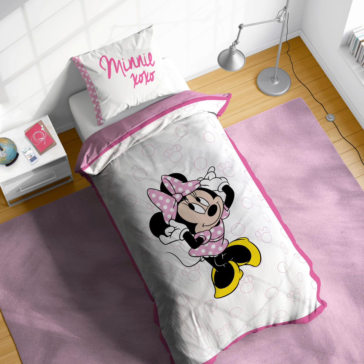 KINDERBETTWÄSCHE Disney Minnie Mouse XOXO 135/200 cm  - Rosa, Basics, Textil (135/200cm)