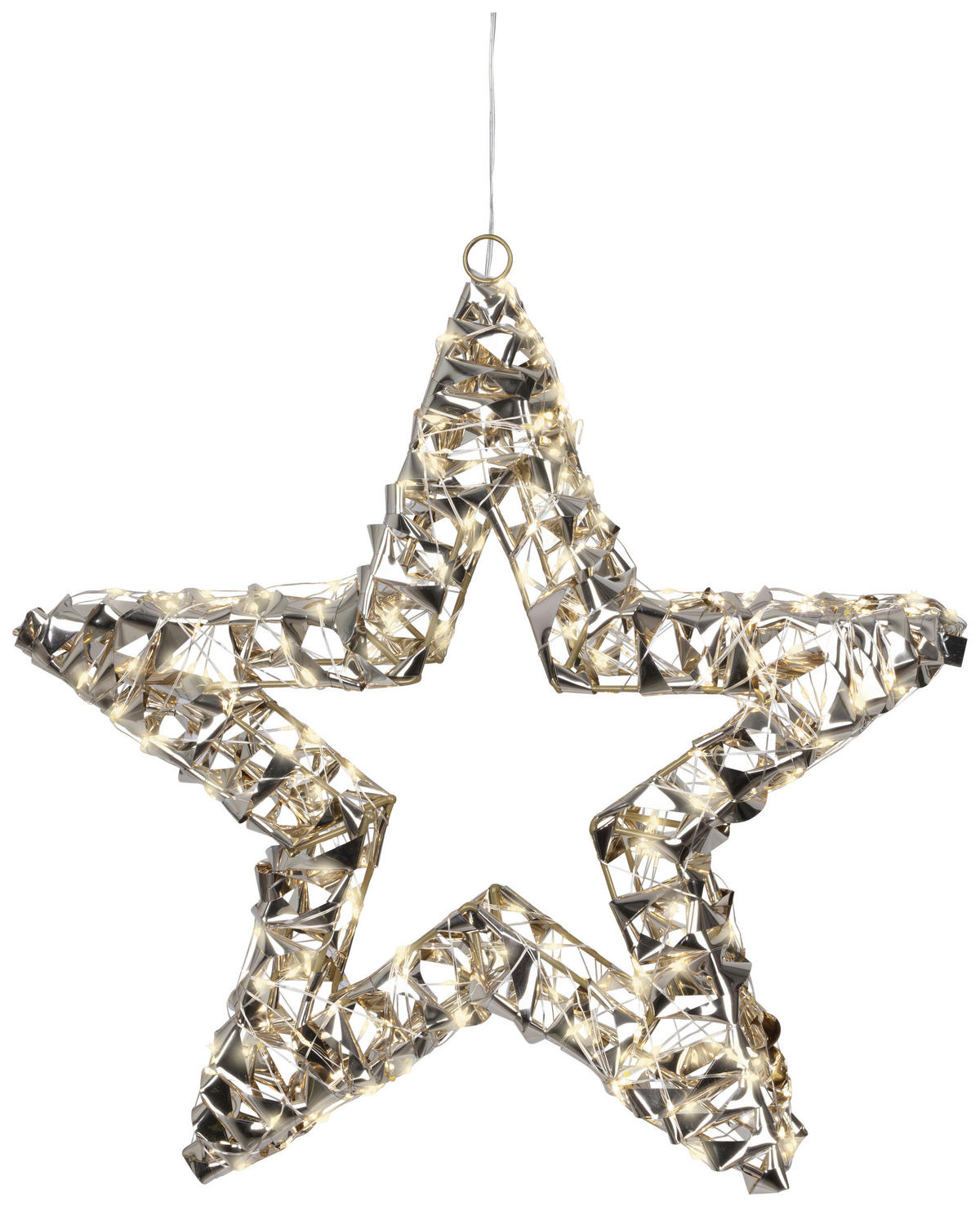 DEKOSTERN  - Goldfarben, Basics, Kunststoff/Metall (38/8cm) - X-Mas