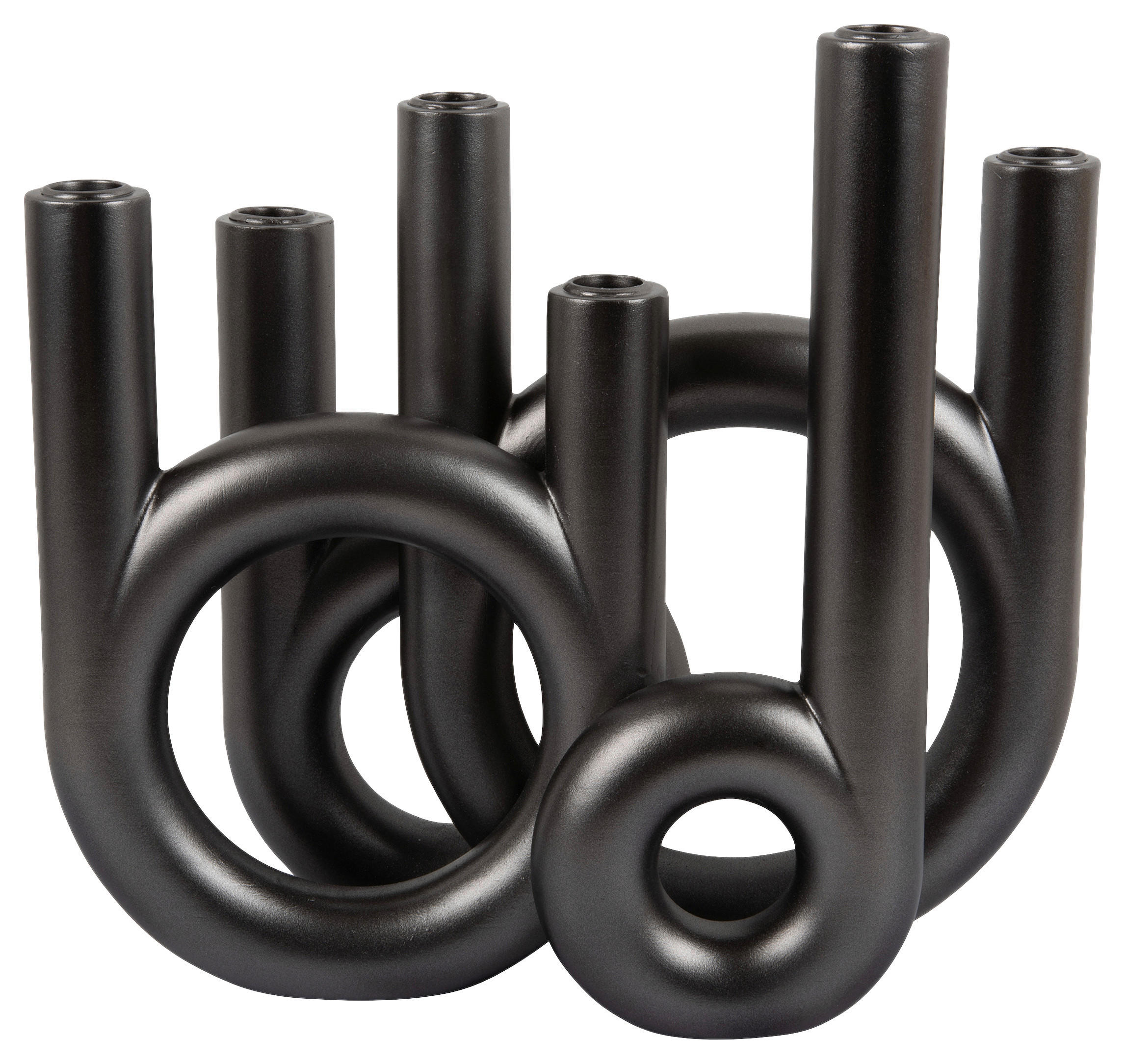 KERZENHALTER - Grau, Basics, Stein (35/32,5/13,5cm) - Present Time