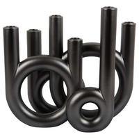 KERZENHALTER - Grau, Basics, Stein (35/32,5/13,5cm) - Present Time