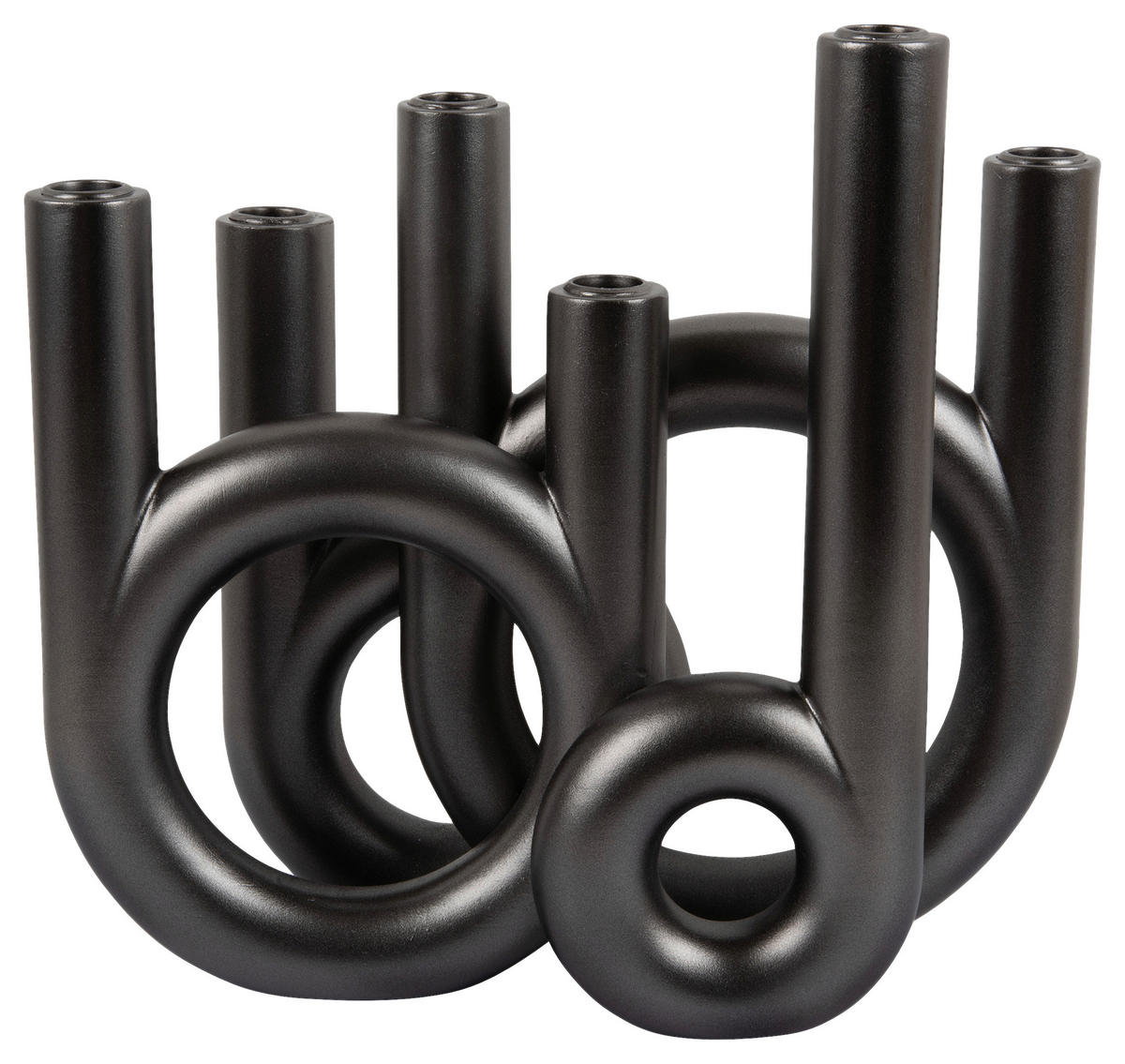 KERZENHALTER - Grau, Basics, Stein (35/32,5/13,5cm) - Present Time