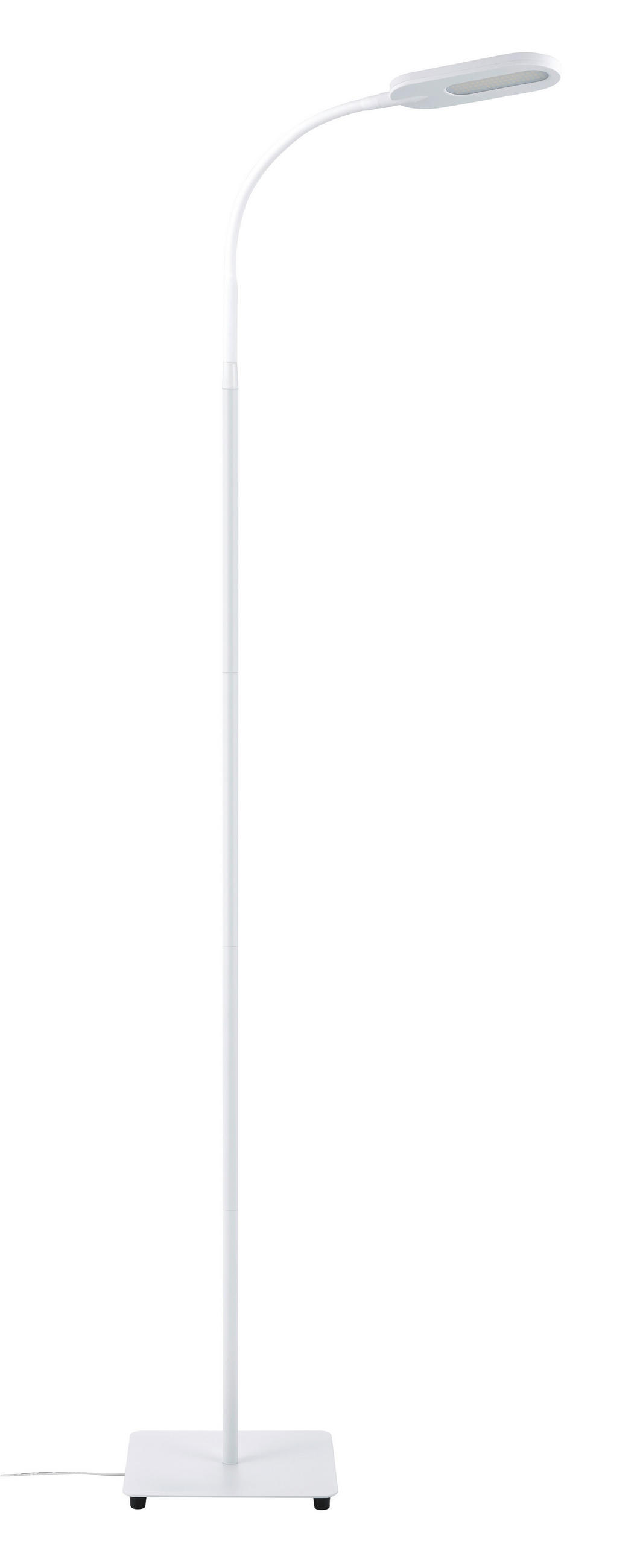 LED-STEHLEUCHTE 21/128 cm    - Weiß, Basics, Metall (21/128cm) - Novel