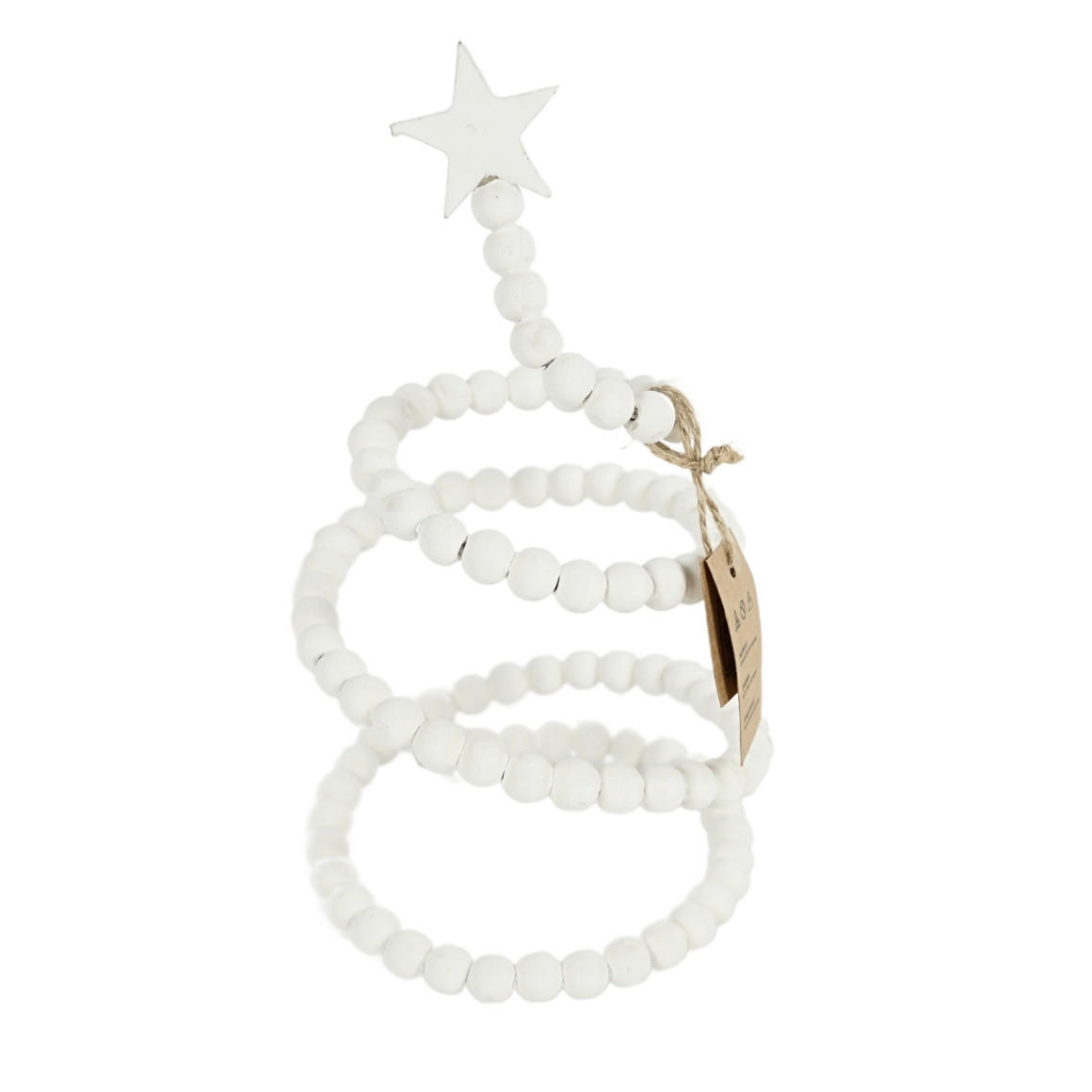 BOŽIĆNA FIGURA - bijela, Basics, drvo (12/12/23cm)