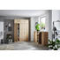 KLEIDERSCHRANK in Sonoma Eiche - Silberfarben/Sonoma Eiche, KONVENTIONELL, Holzwerkstoff/Metall (157/194/54cm) - Xora KLEIDERSCHRANK in Sonoma Eiche - Silberfarben/Sonoma Eiche, KONVENTIONELL, Holzwerkstoff/Metall (157/194/54cm) - Xora