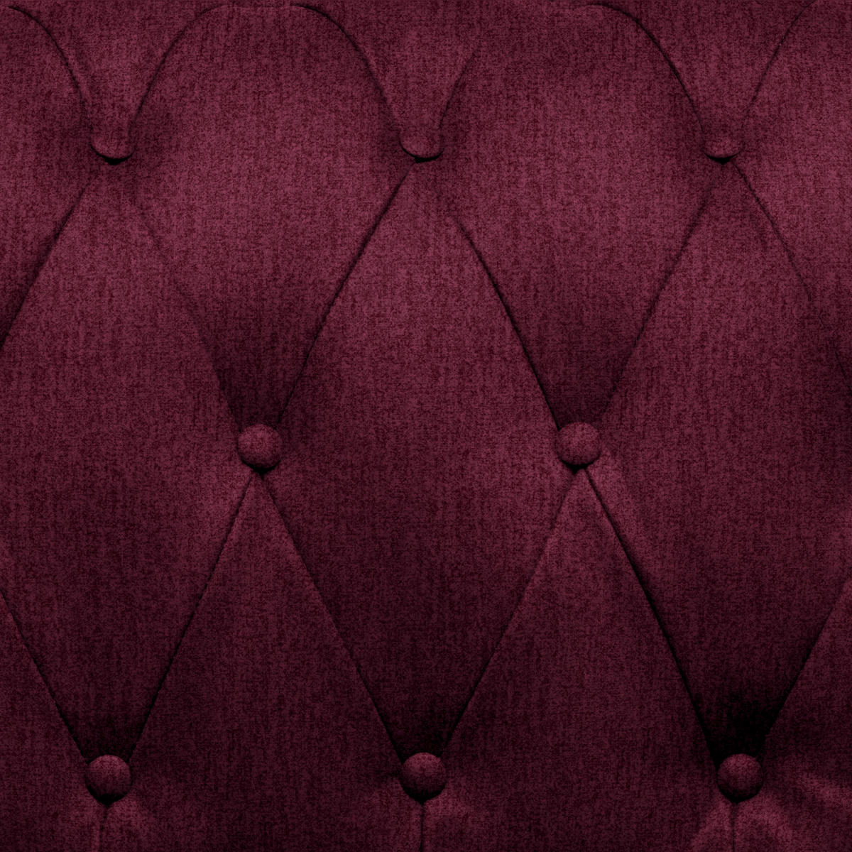 CHESTERFIELD-SOFA in Webstoff Bordeaux  - Wengefarben/Bordeaux, Lifestyle, Holz/Textil (206/76,5/96cm) - Landscape