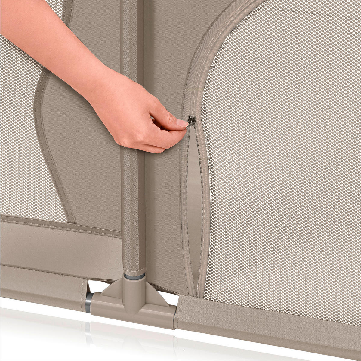 LAUFGITTER Willow  127/187/68 cm  - Sandfarben/Beige, Basics, Kunststoff (127/187/68cm) - Lionelo