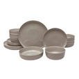 KOMBISERVICE Colori grigio 24-teilig  - Grau, Trend, Keramik - Novel