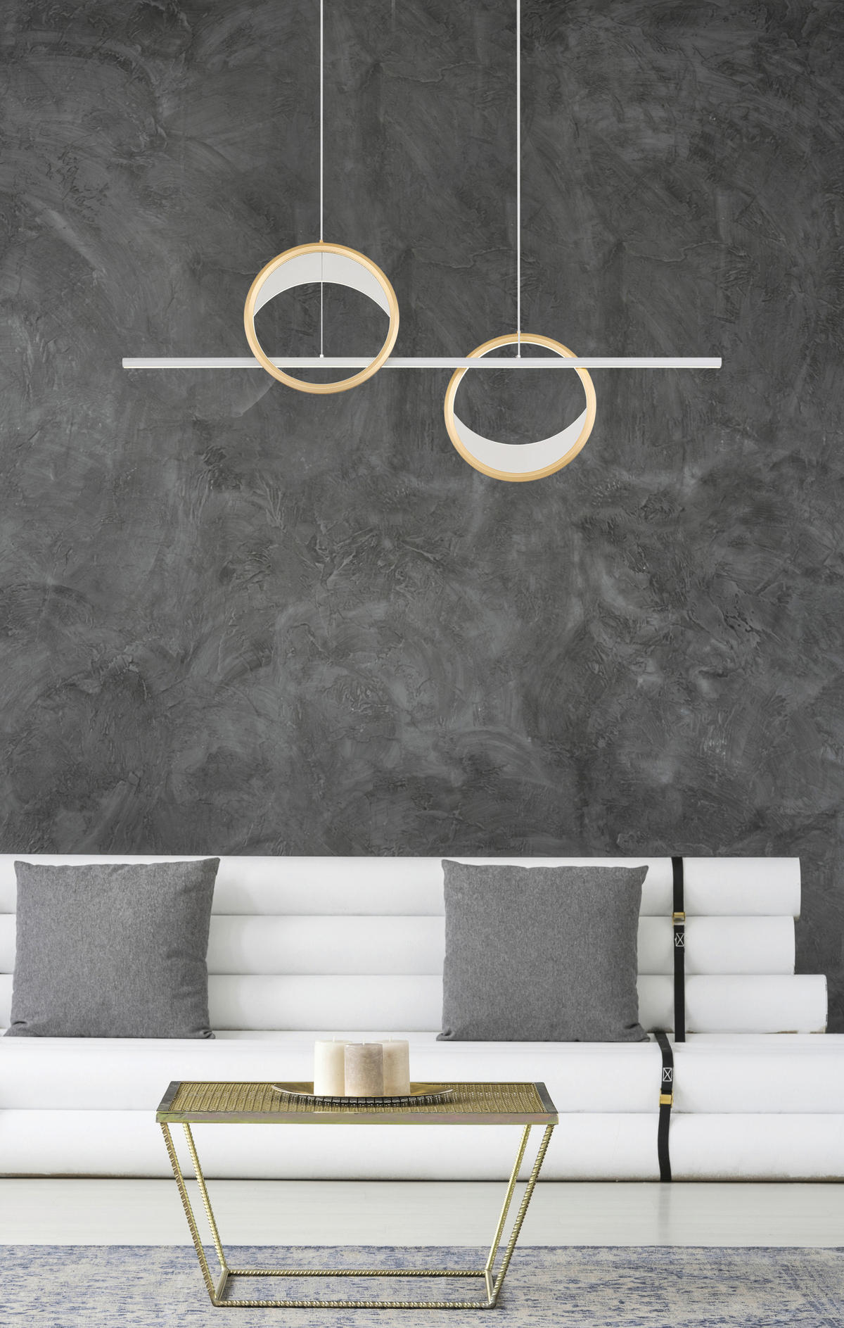 ZÁVĚSNÉ LED SVÍTIDLO, 120.4/10.5/120 cm - barvy stříbra/čiré, Design, kov/plast (120.4/10.5/120cm) - Globo