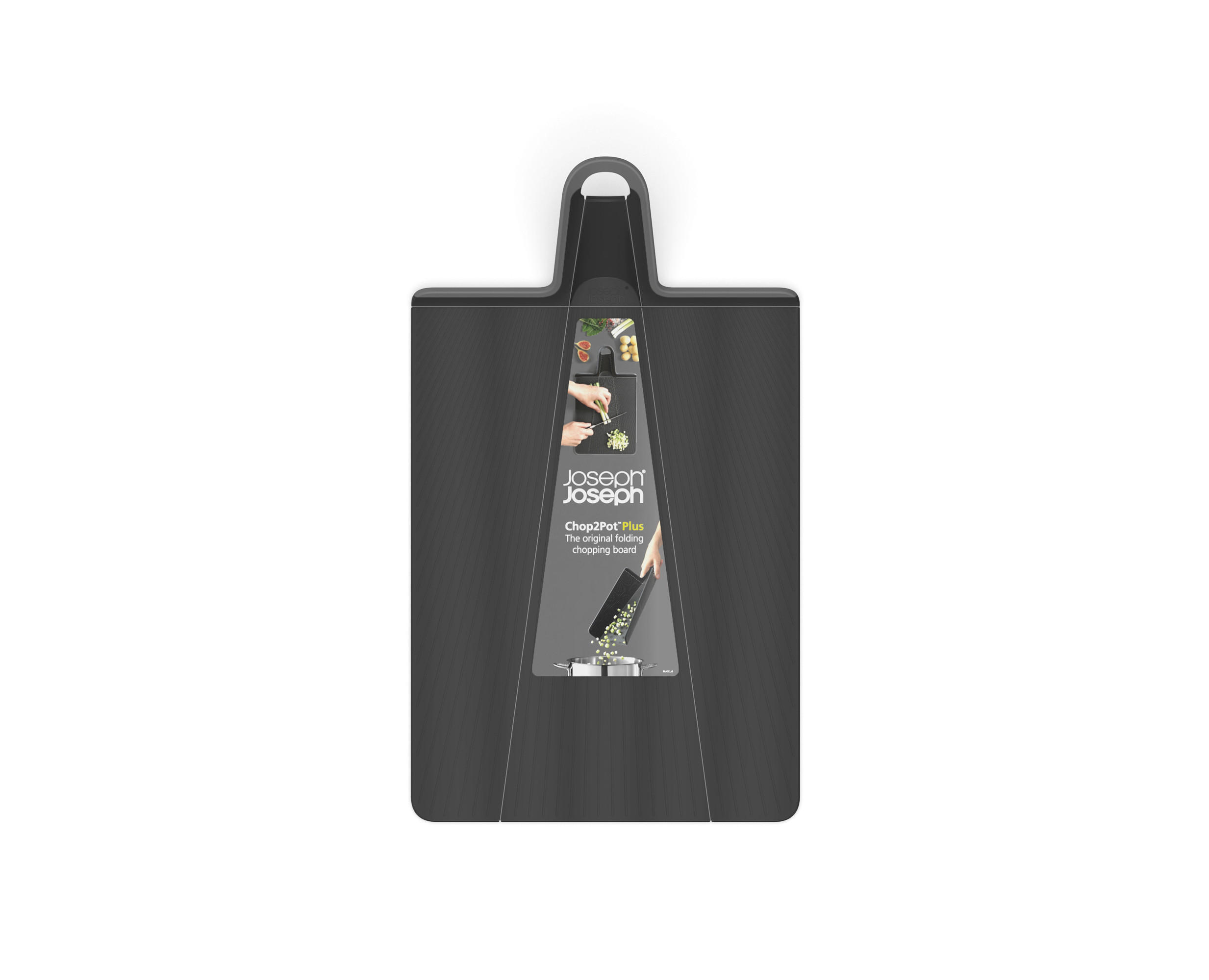 VÁGÓDESZKA - fekete, Basics, műanyag (45/26,3/7cm) - Joseph Joseph