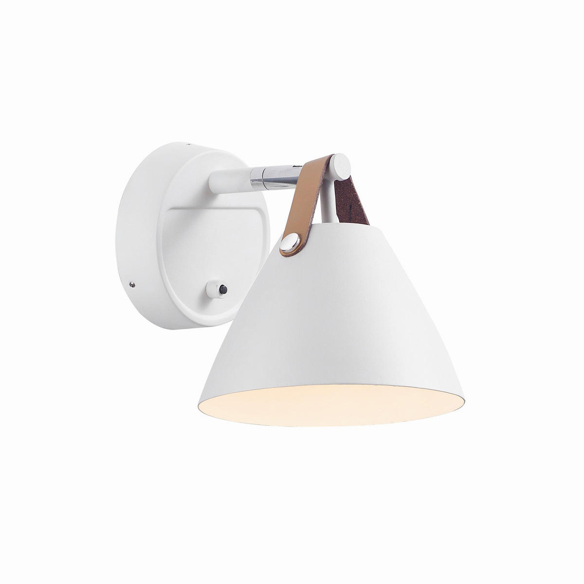 WANDLEUCHTE 16,5/17 cm   - Weiß, KONVENTIONELL, Metall (16,5/17cm) - Nordlux