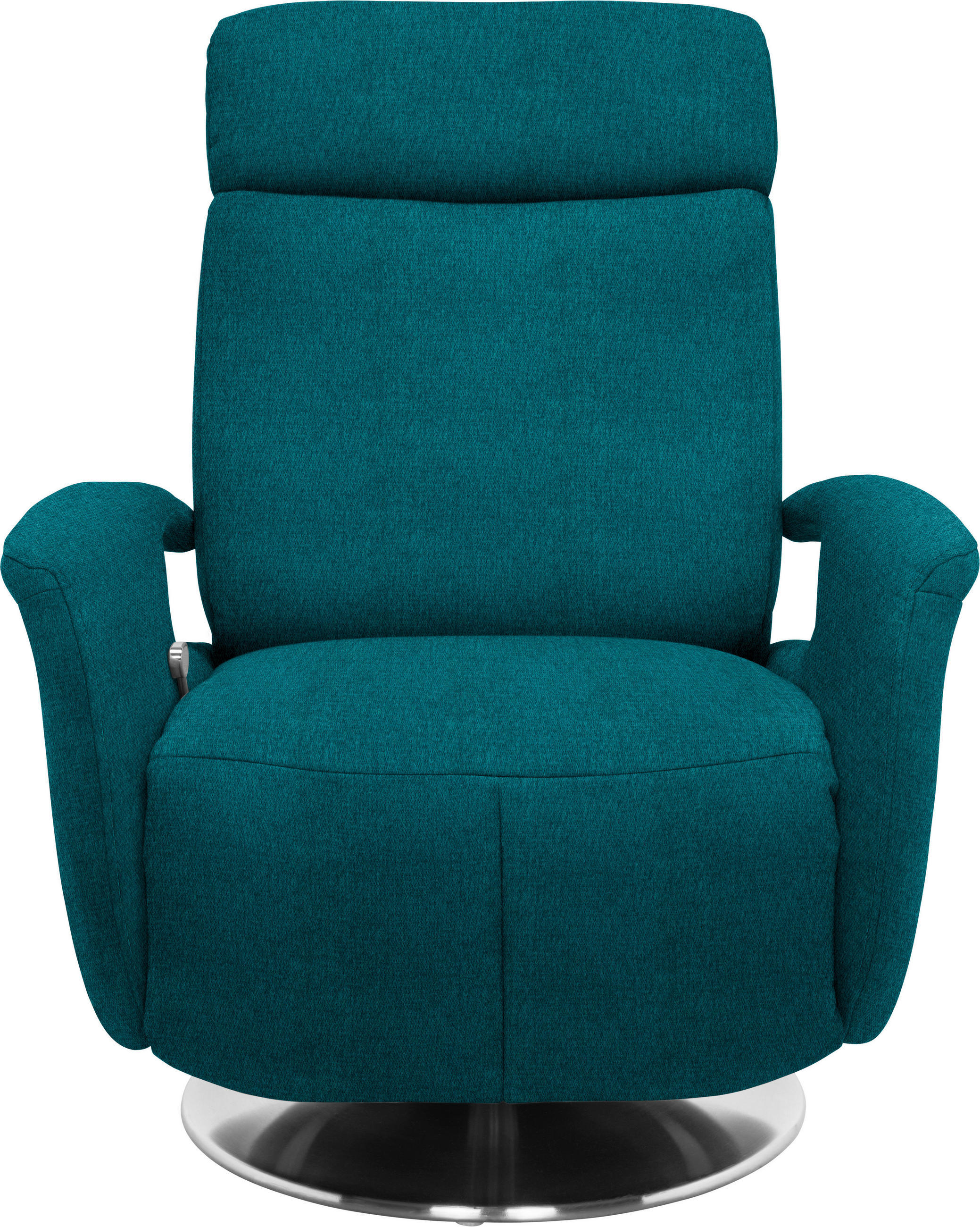 RELAXSESSEL in Textil Petrol  - Edelstahlfarben/Petrol, KONVENTIONELL, Textil/Metall (84/109/88cm) - Beldomo System