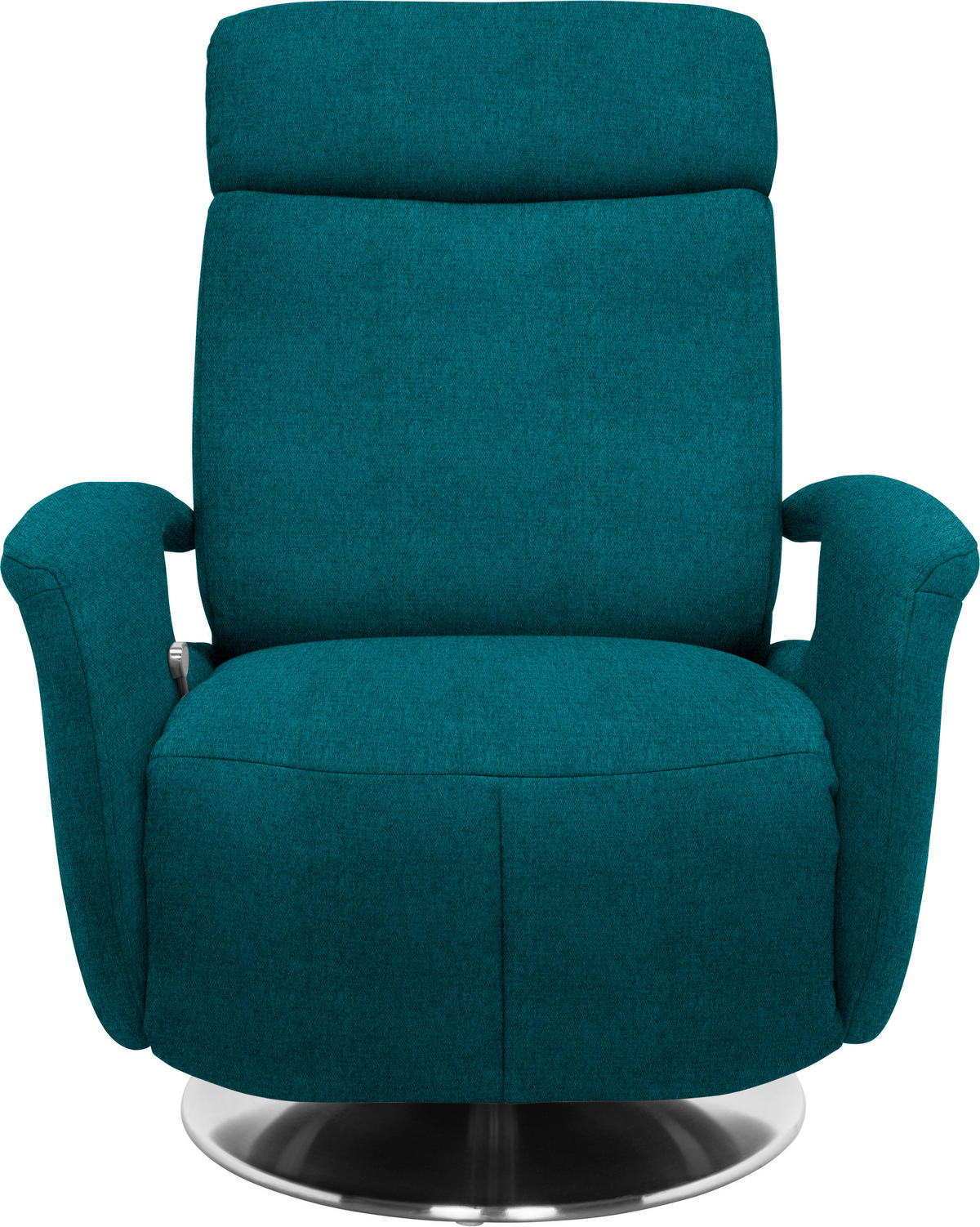 RELAXSESSEL in Textil Petrol  - Edelstahlfarben/Petrol, KONVENTIONELL, Textil/Metall (84/109/88cm) - Beldomo System