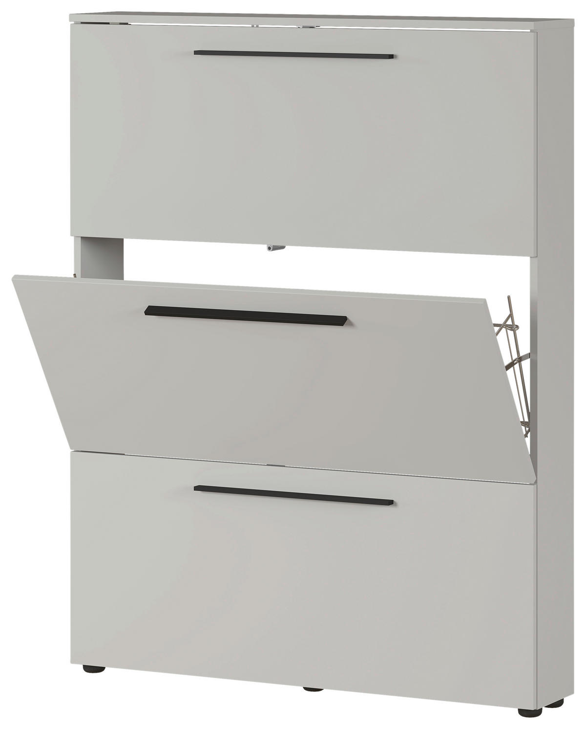 SCHUHKIPPER  in 100/129/19 cm  - Kaschmir/Schwarz, Basics, Holzwerkstoff/Kunststoff (100/129/19cm)