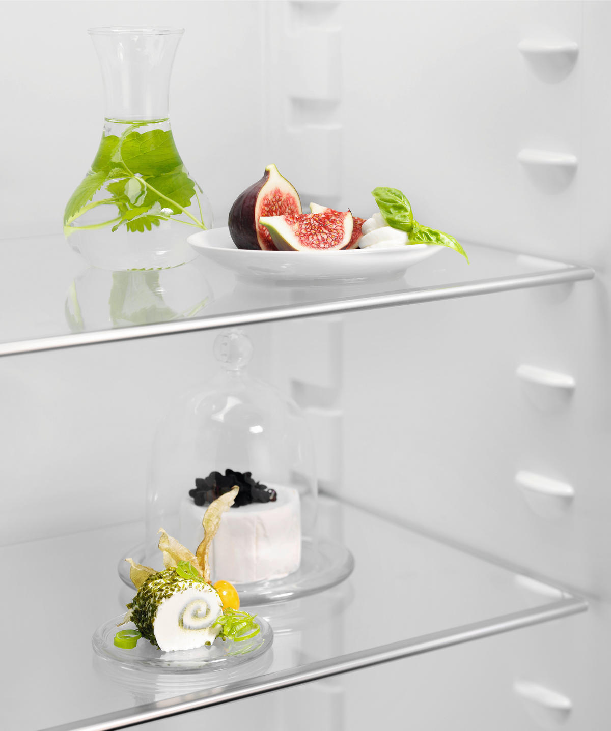 KÜHLSCHRANK 54,8/121,8/54,9 cm LRB3AE12S  - Weiß, Basics, Glas/Kunststoff (54,8/121,8/54,9cm) - Electrolux