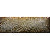 METALLBILD Abstraktes 180/55 cm  - Goldfarben, Trend, Metall (180/55cm) - Monee
