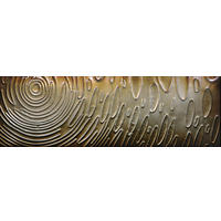 METALLBILD Abstraktes 180/55 cm  - Goldfarben, Trend, Metall (180/55cm) - Monee