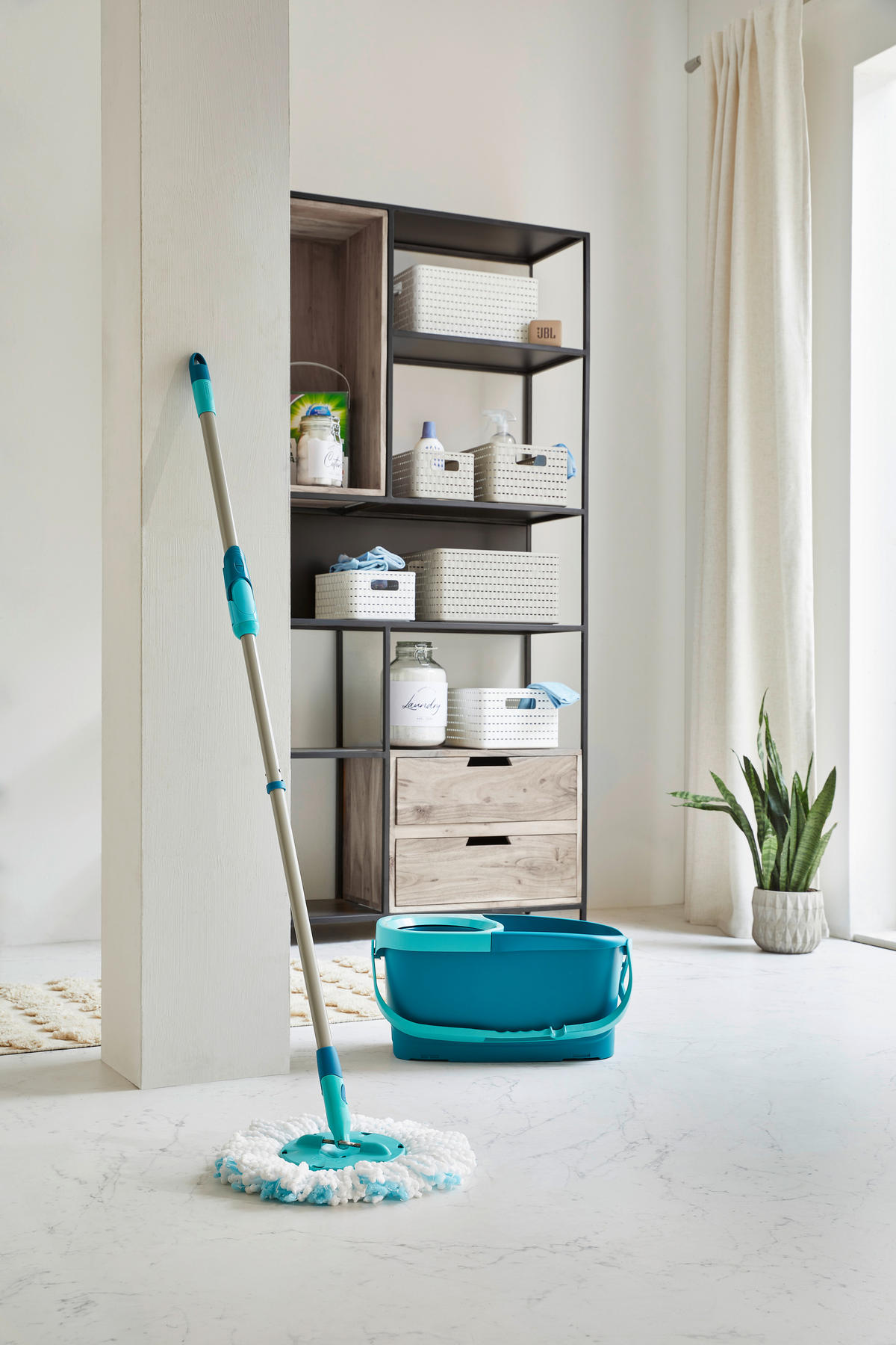 BODENREINIGUNGS-SET CLEAN TWIST DISC MOP  - Basics (109-140cm) - Leifheit