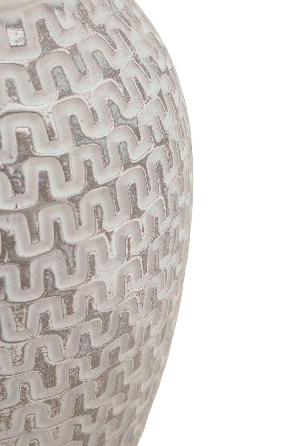 Vase Wave  - Goldfarben/Weiß, Basics, Kunststoff (19.5/34  /19.5cm)