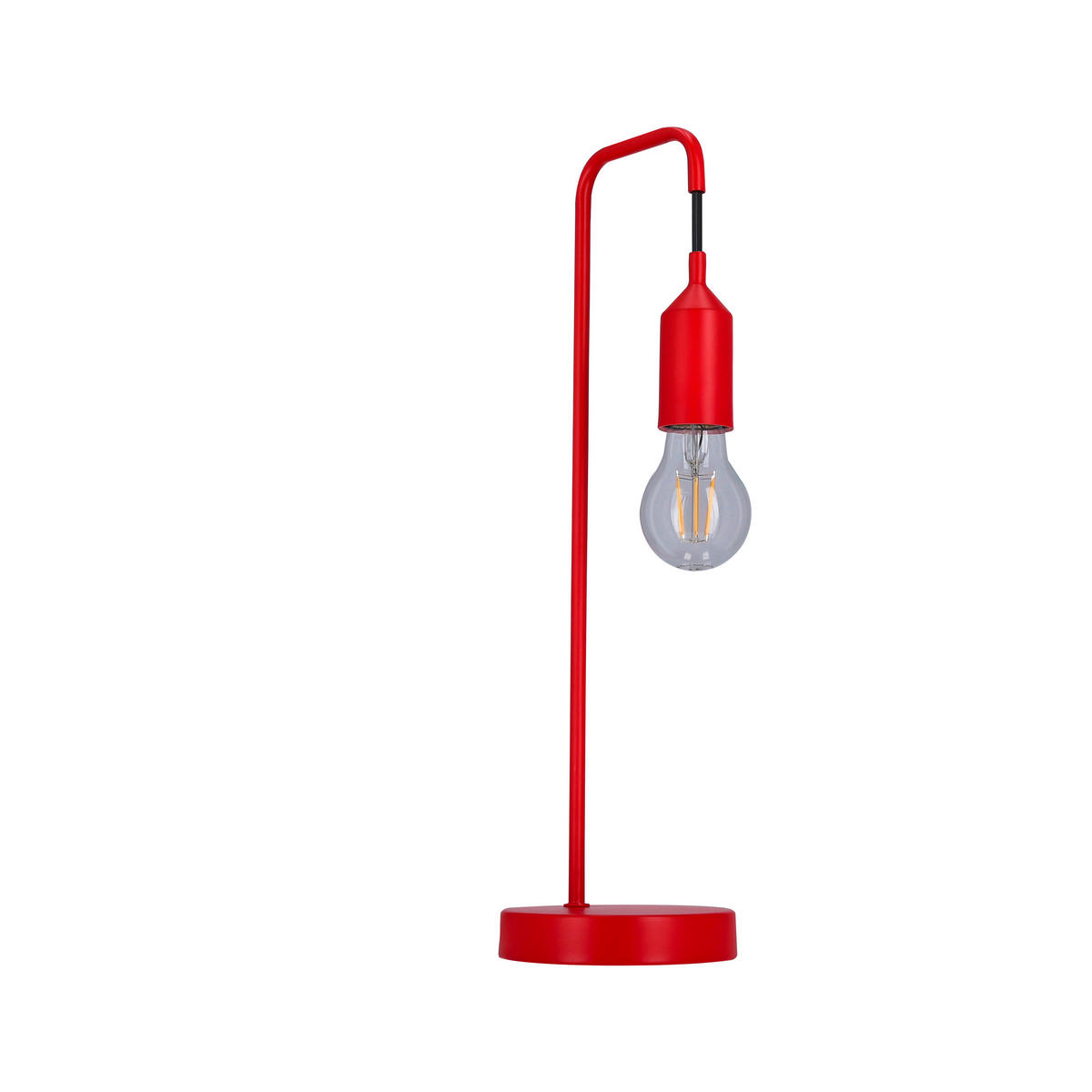 TISCHLEUCHTE 15/13/46 cm   - Rot, Trend, Textil/Metall (15/13/46cm)