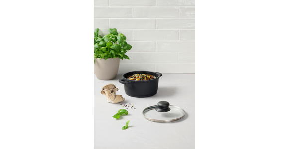 KOCHTOPF Turin 1,05 L  - Klar/Edelstahlfarben, KONVENTIONELL, Glas/Kunststoff (16/8,5cm) - Homeware Profession.