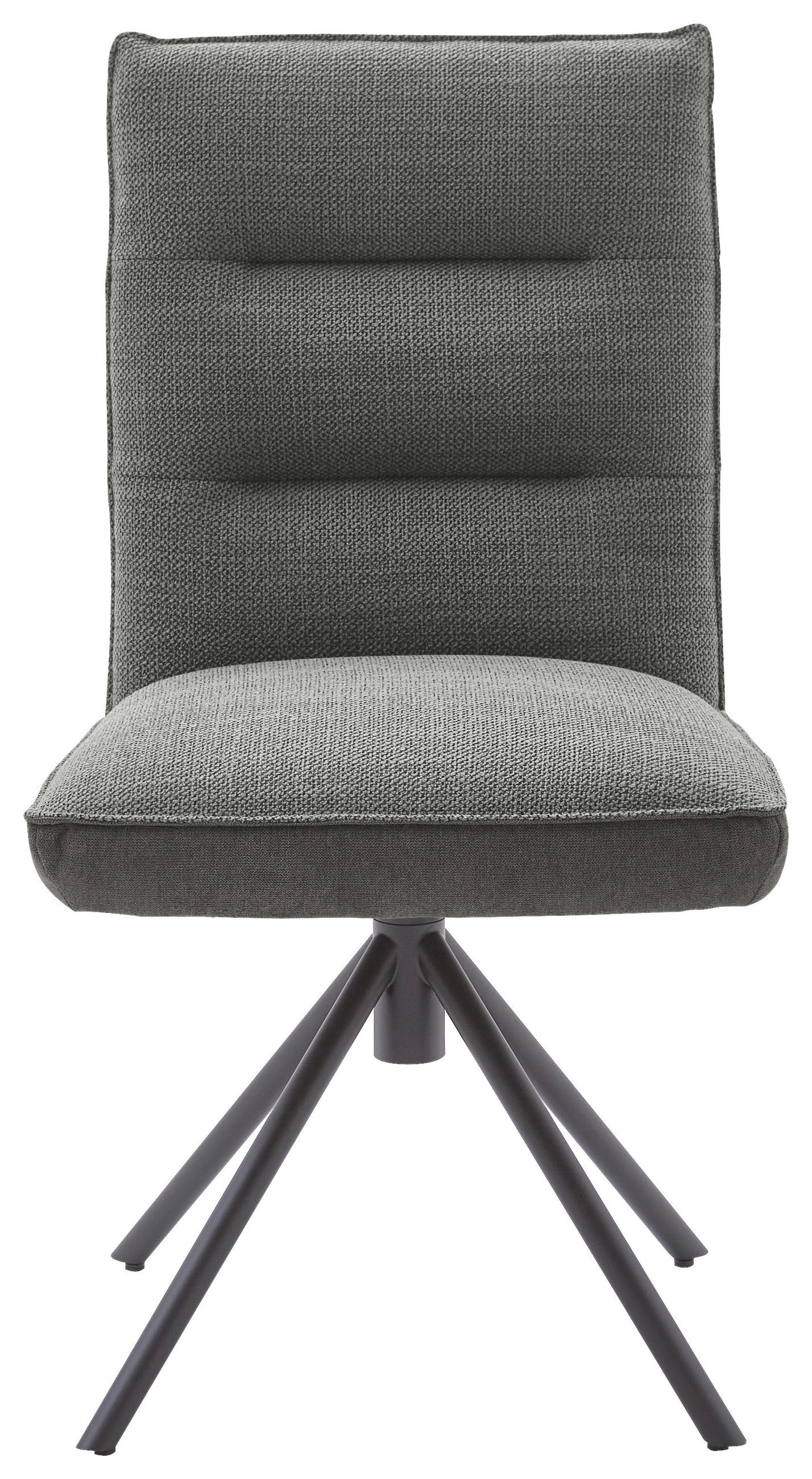 STUHL  in Flachgewebe  - Schwarz/Grau, Design, Textil/Metall (49/93/59cm) - Dieter Knoll