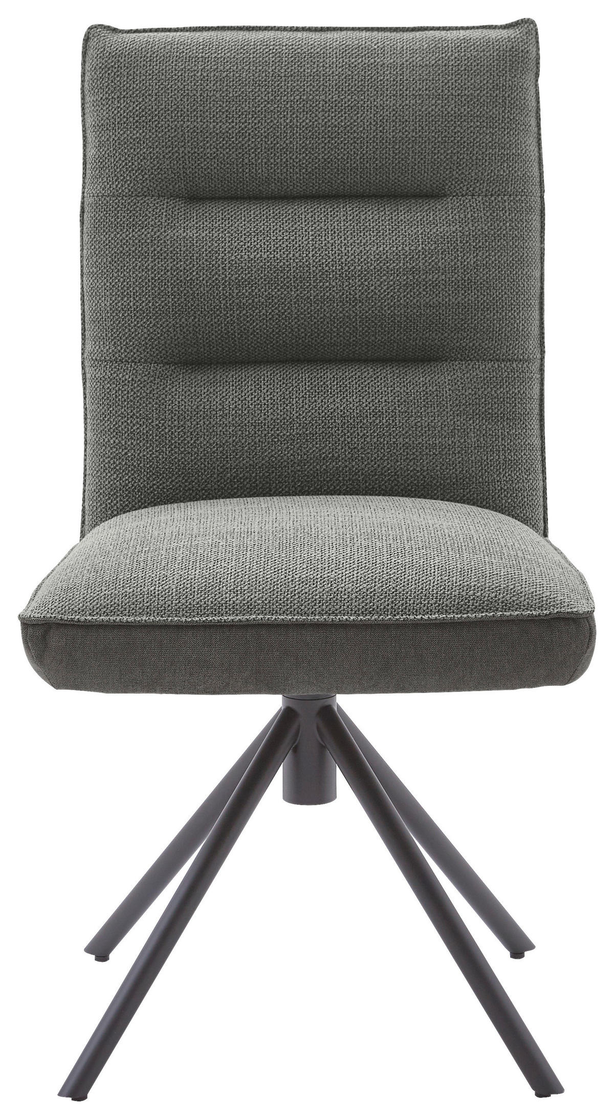 STUHL  in Flachgewebe  - Schwarz/Grau, Design, Textil/Metall (49/93/59cm) - Dieter Knoll