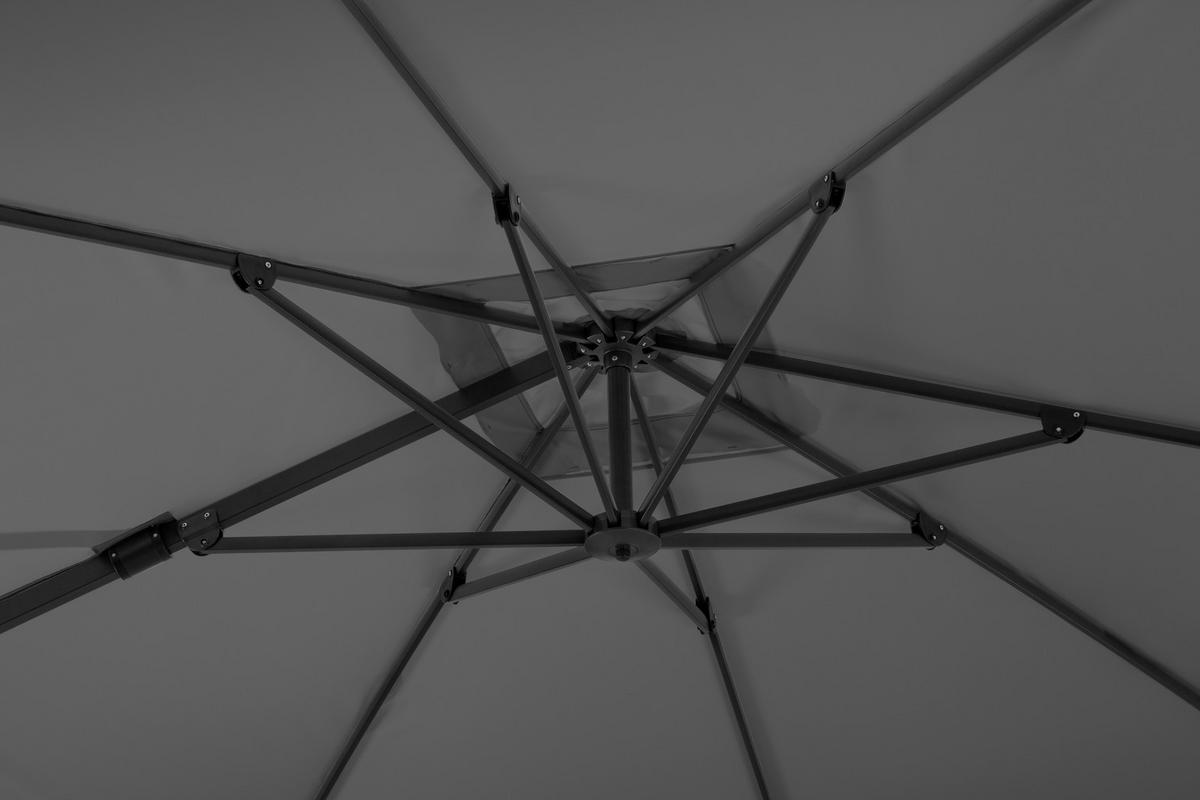 BOČNÍ SLUNEČNÍK 322/276/350x260 cm - antracitová, Basics, kov/textil (322/276/350x260cm)