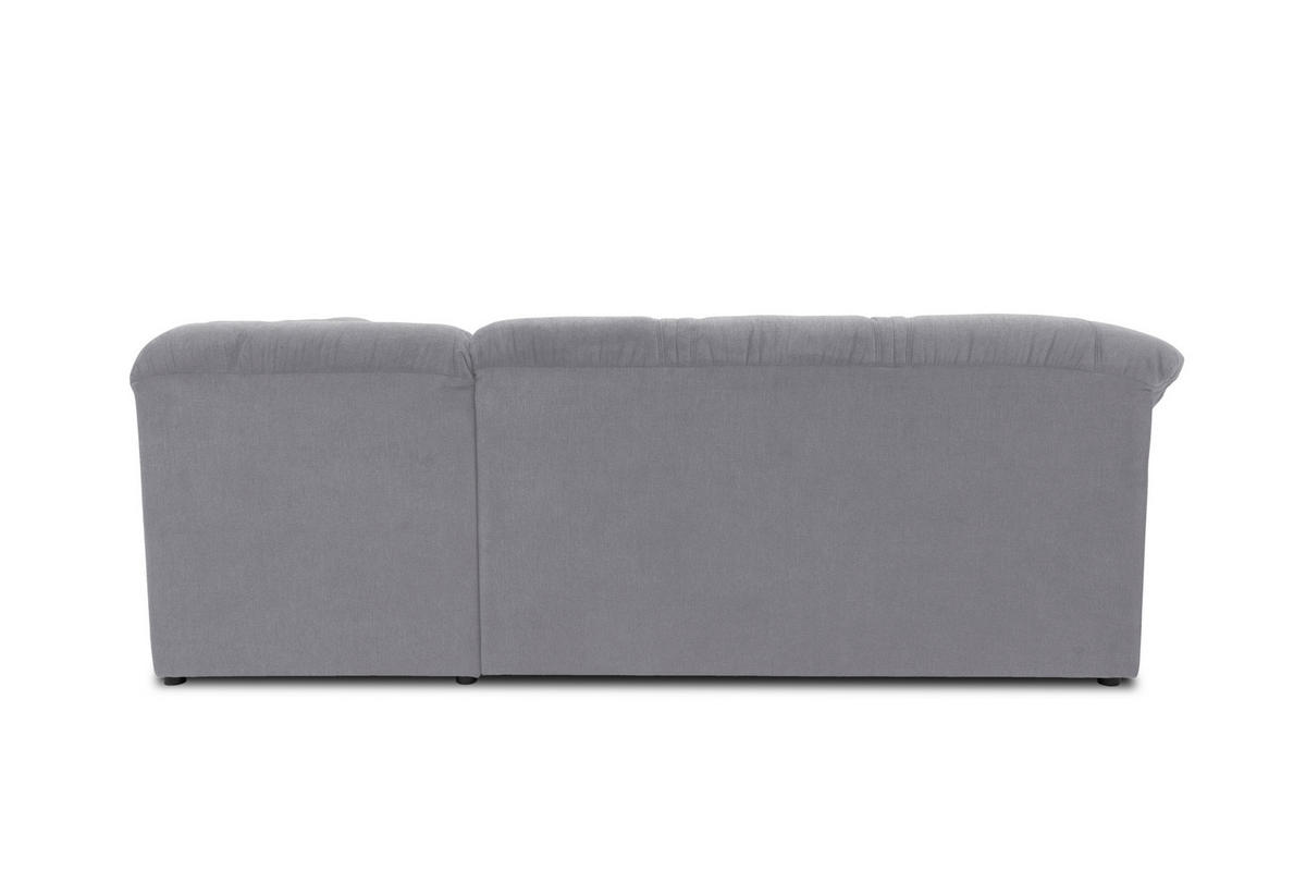 ECKSOFA Dunkelgrau Mikrofaser  - Dunkelgrau/Schwarz, KONVENTIONELL, Kunststoff/Textil (240/190cm) - MID.YOU