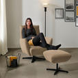 SESSEL in Teddystoff Braun  - Schwarz/Braun, Design, Textil/Metall (60/94/86cm) - Dieter Knoll