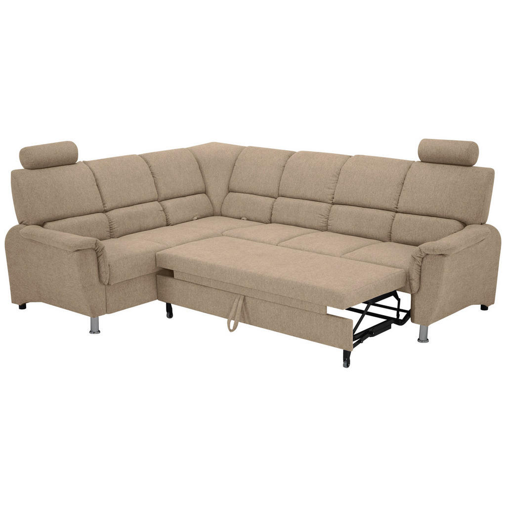 Thumbnail - Livetastic Ecksofa, Taupe, Holz, Textil, Kiefer, Hartholz, 3-Sitzer, 270x219 cm, Made in EU, Wohnzimmer, Sofas & Couches...