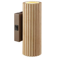 WANDLEUCHTE LAKEWOOD 9,5/20/7 cm  - Braun, Design, Holz/Metall (9,5/20/7cm)