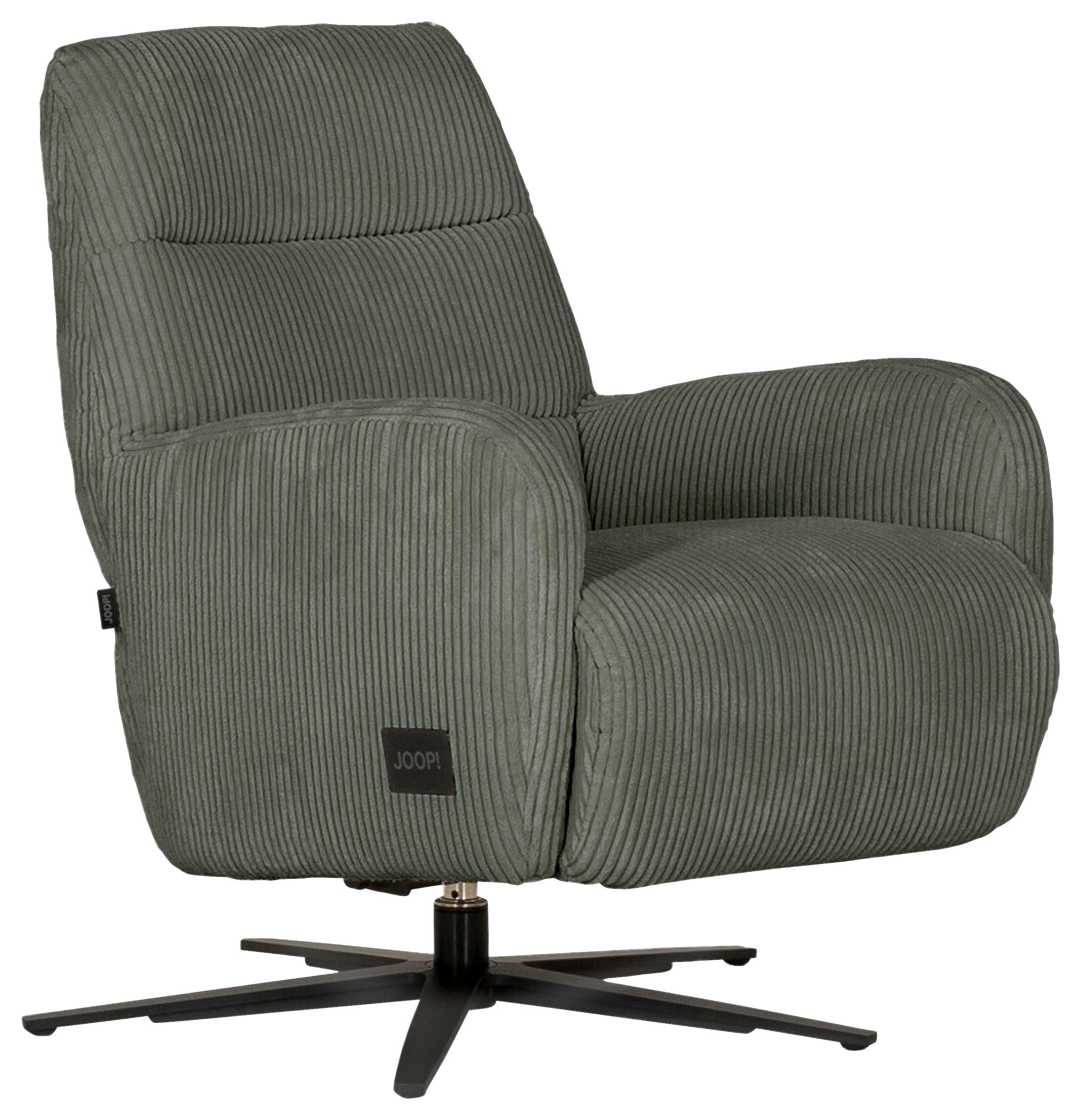 RELAXSESSEL Textil Olivgrün  - Schwarz/Olivgrün, Modern, Textil/Metall (66/85/83cm) - Joop!