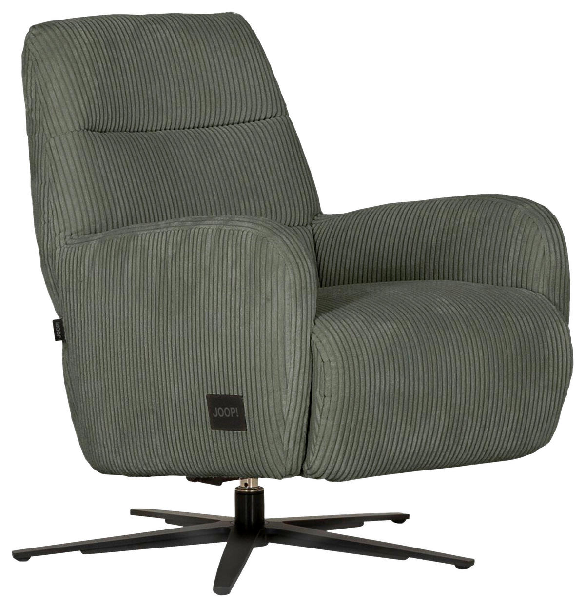 RELAXSESSEL Textil Olivgrün  - Schwarz/Olivgrün, Modern, Textil/Metall (66/85/83cm) - Joop!