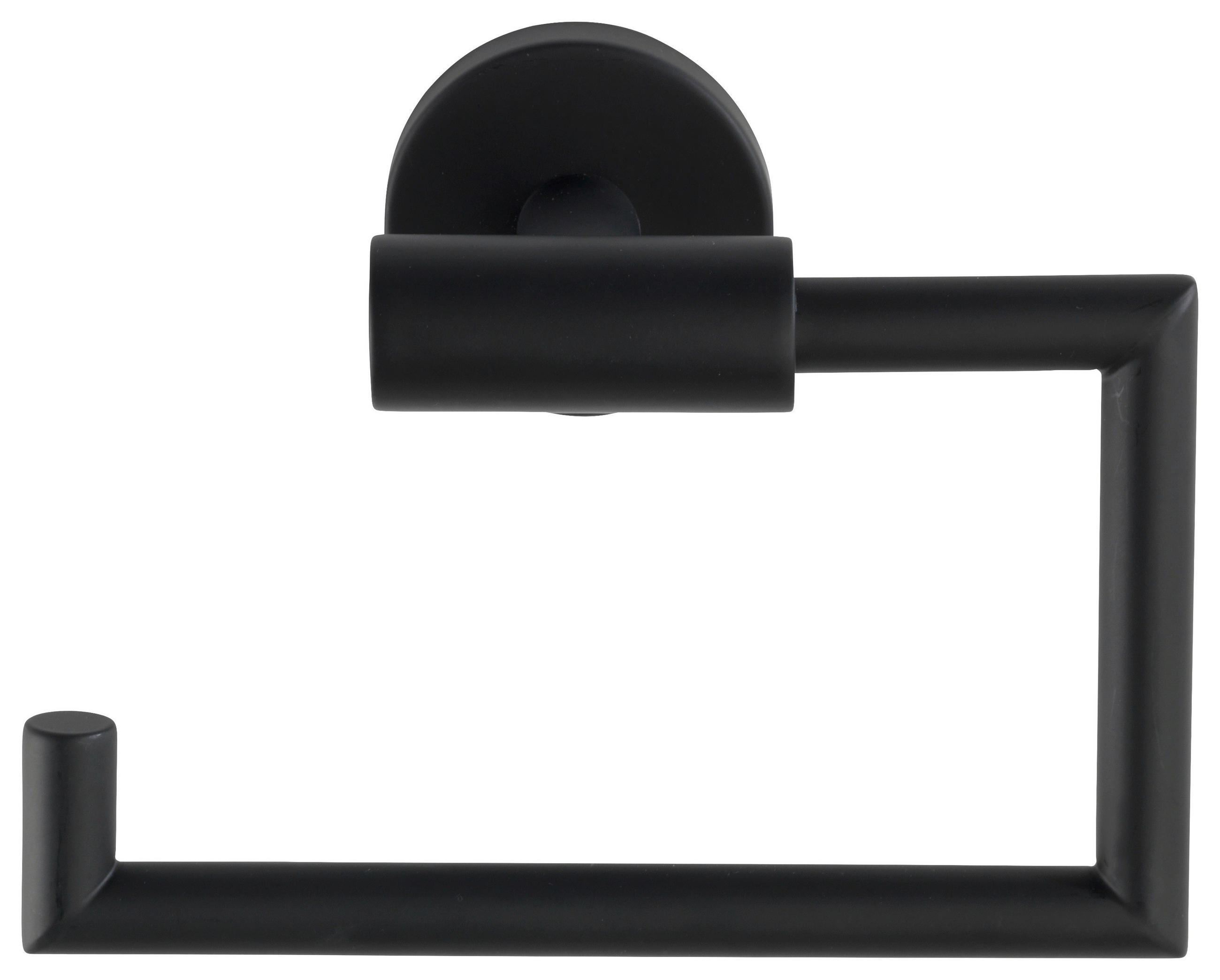 TOILETTENPAPIERHALTER - Schwarz, Basics, Metall (15/10,5/6,5cm) - Wenko
