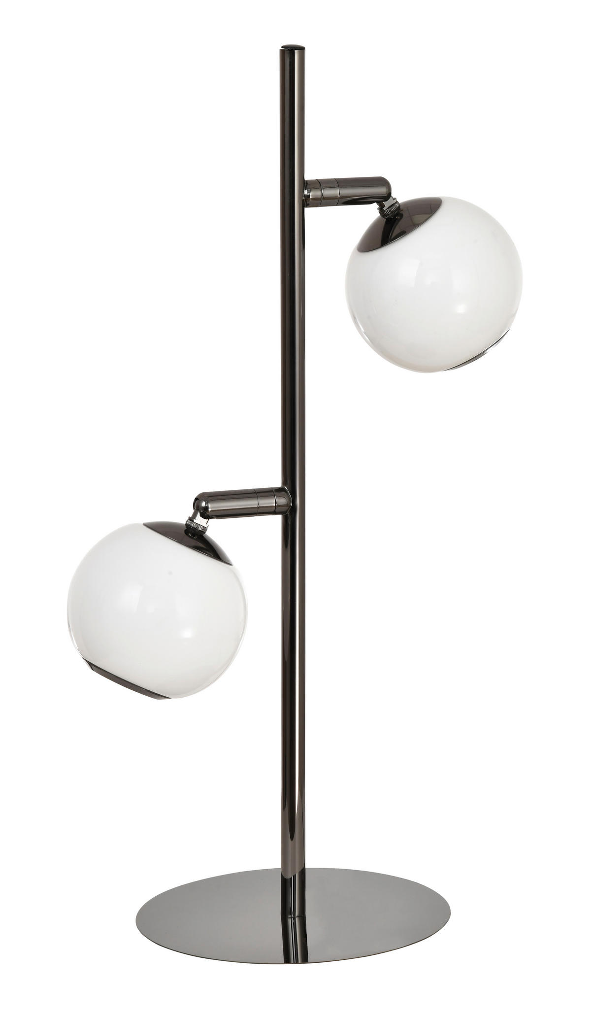 LED-TISCHLEUCHTE Luberon 32,5/49,5/19 cm  - Schwarzchrom, Design, Glas/Kunststoff (32,5/49,5/19cm)