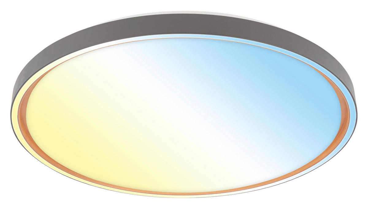 STROPNA LED-SVETILKA  INO /5200 lm/3000-6500 K// - svetlo rjava/svetlo siva, Basics, kovina/umetna masa (49.5/6.5cm)