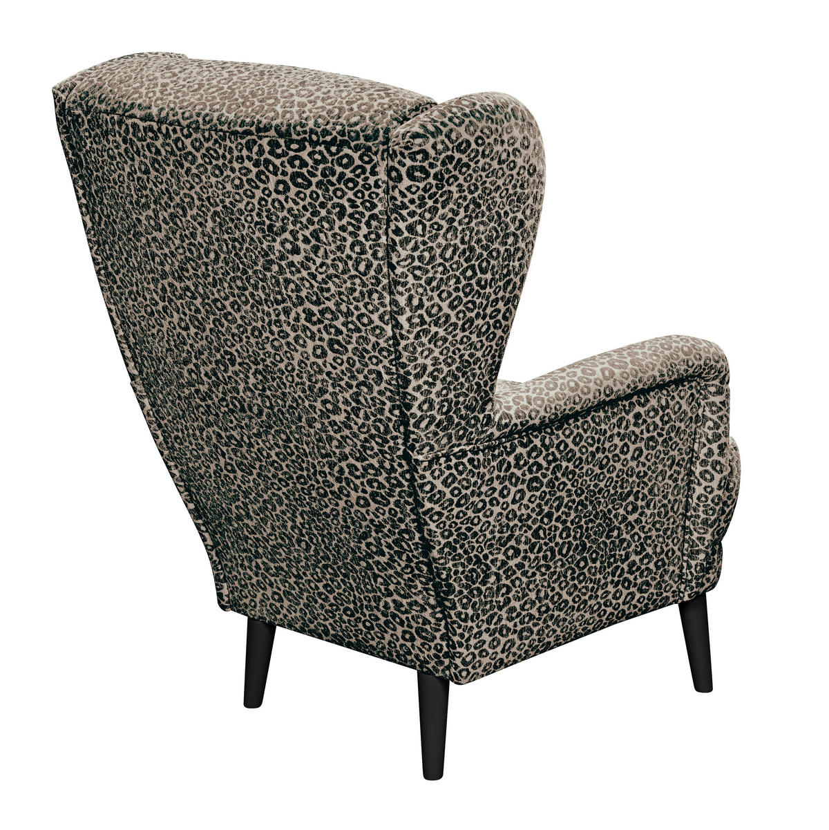 SESSEL Jacquard, Webstoff Braun, Schwarz  - Schwarz/Braun, Modern, Holzwerkstoff/Textil (74/106/94cm) - MID.YOU