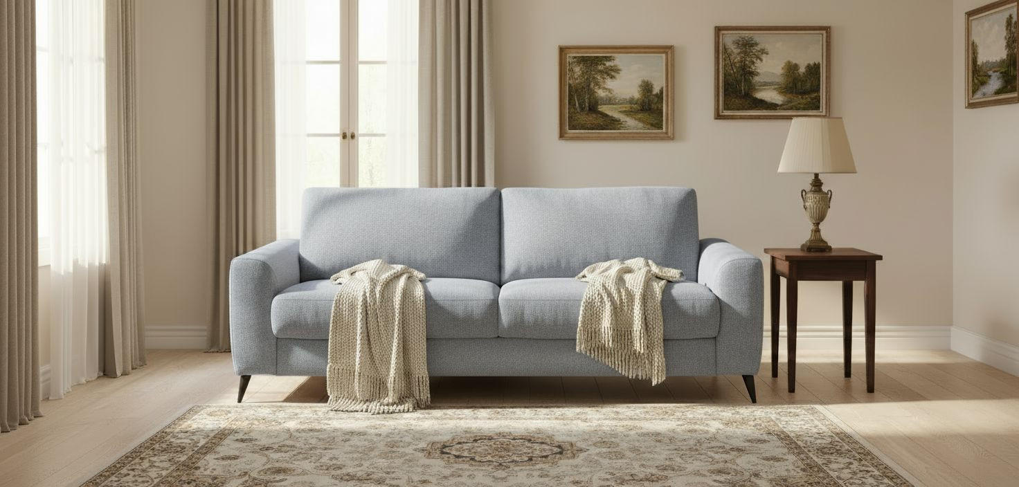 SCHLAFSOFA Webstoff Grau  - Schwarz/Grau, MODERN, Textil/Metall (219/92/101cm) - Livetastic