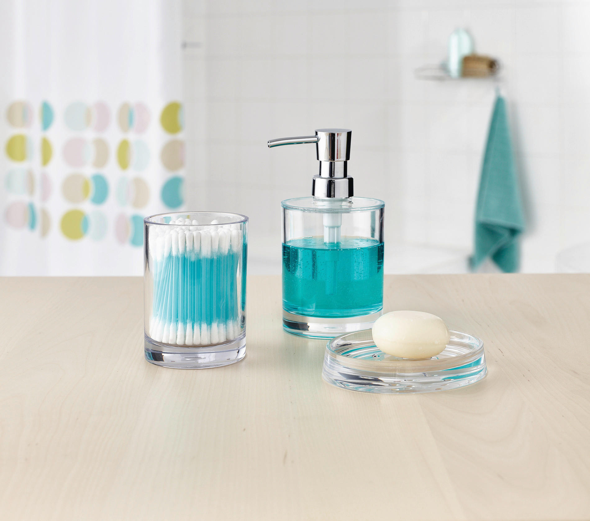 MISKA NA MYDLO priehľadné - priehľadné, Basics, plast (10,5/2/10cm) - Sadena