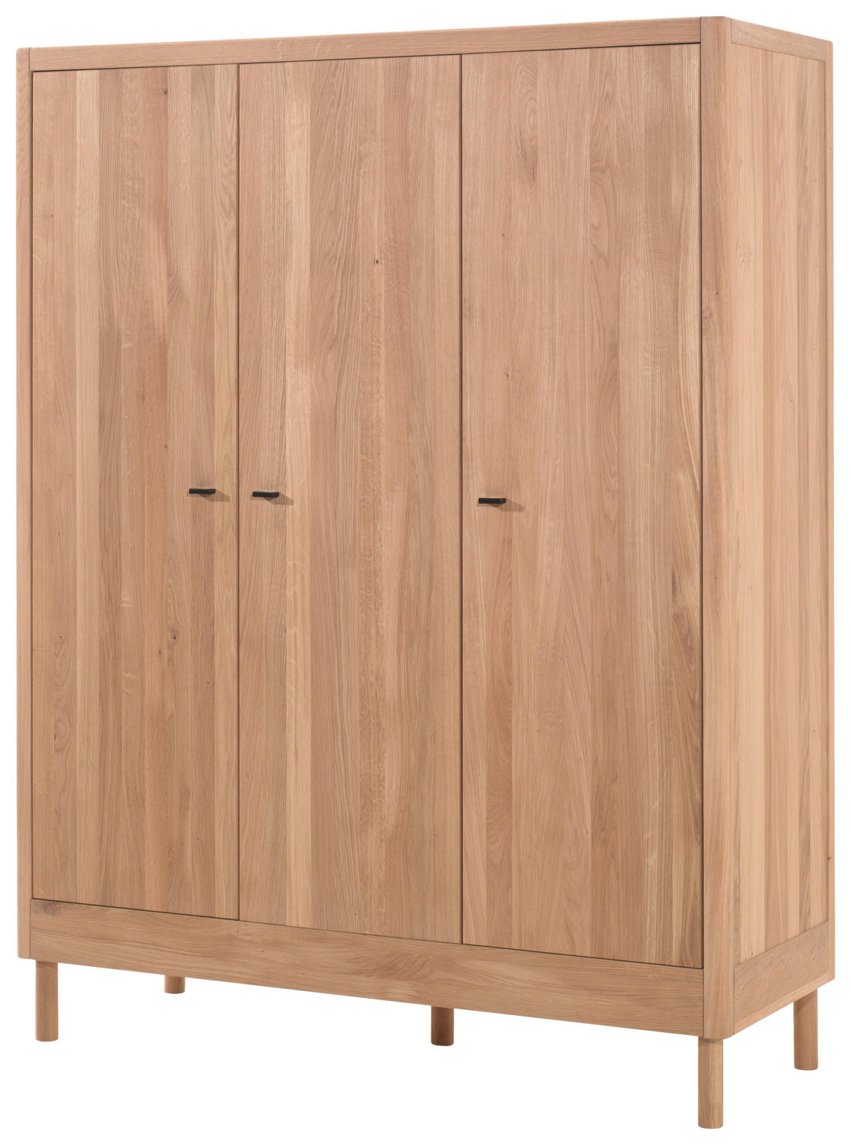 DREHTÜRENSCHRANK  in Eichefarben  - Eichefarben/Schwarz, MODERN, Holz/Metall (145,8/190/55cm) - MID.YOU