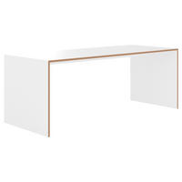 SCHREIBTISCH 160/80/74 cm  in Buchefarben, Weiß  - Buchefarben/Weiß, MODERN, Holzwerkstoff (160/80/74cm) - Tojo