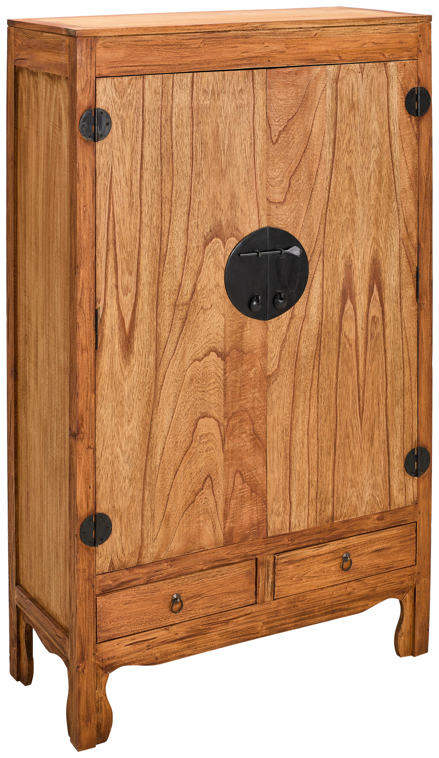 HOCHZEITSSCHRANK Naturfarben  105/175/45 cm  - Schwarz/Naturfarben, LIFESTYLE, Holz/Metall (105/175/45cm) - Landscape