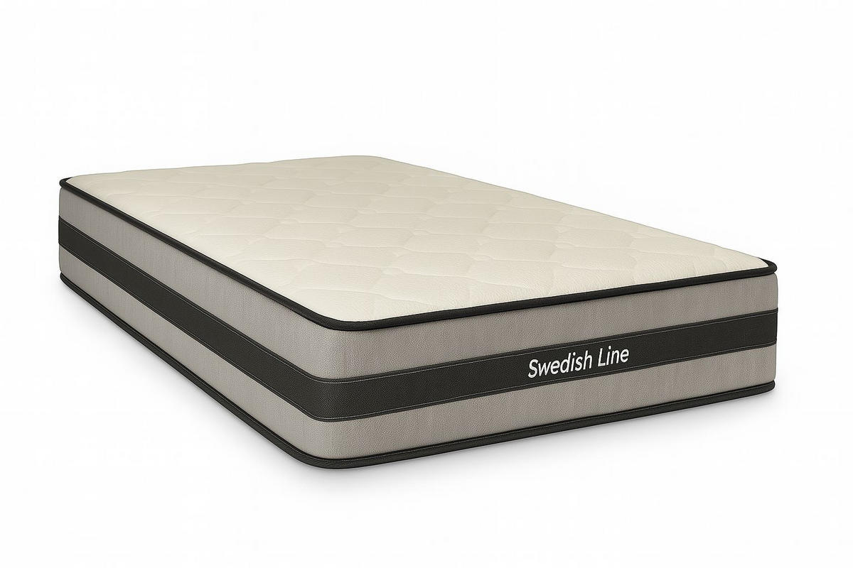 MADRAC   200/90 cm    - bijela, Moderno, tekstil (200/90cm) - Swedish Line