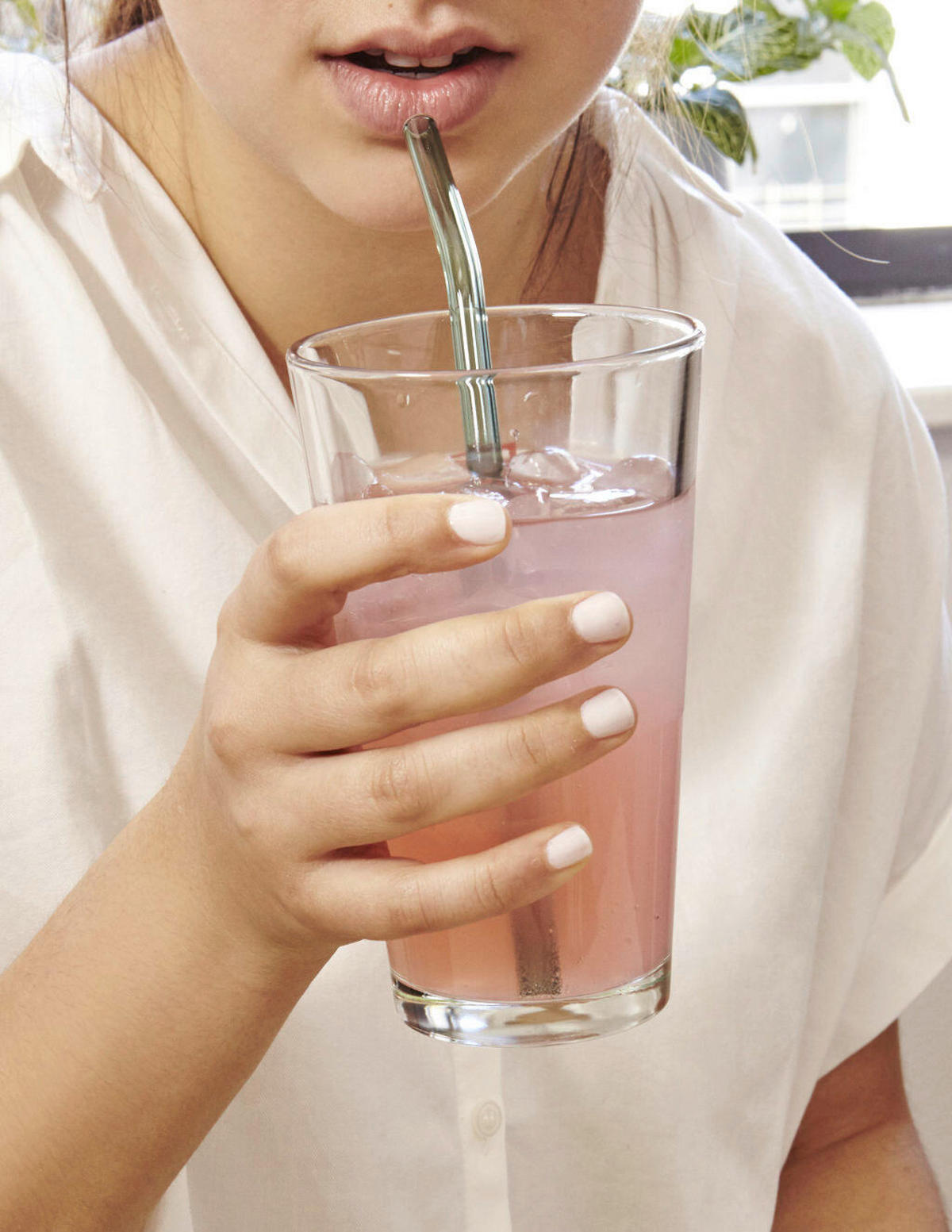 SZÍVÓSZÁL - többszínű, Basics, Üveg (20,3cm) - Kikkerland