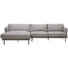 WOHNLANDSCHAFT in Textil Grau - Schwarz/Grau, Design, Textil/Metall (161/285cm) - Lomoco WOHNLANDSCHAFT in Textil Grau - Schwarz/Grau, Design, Textil/Metall (161/285cm) - Lomoco